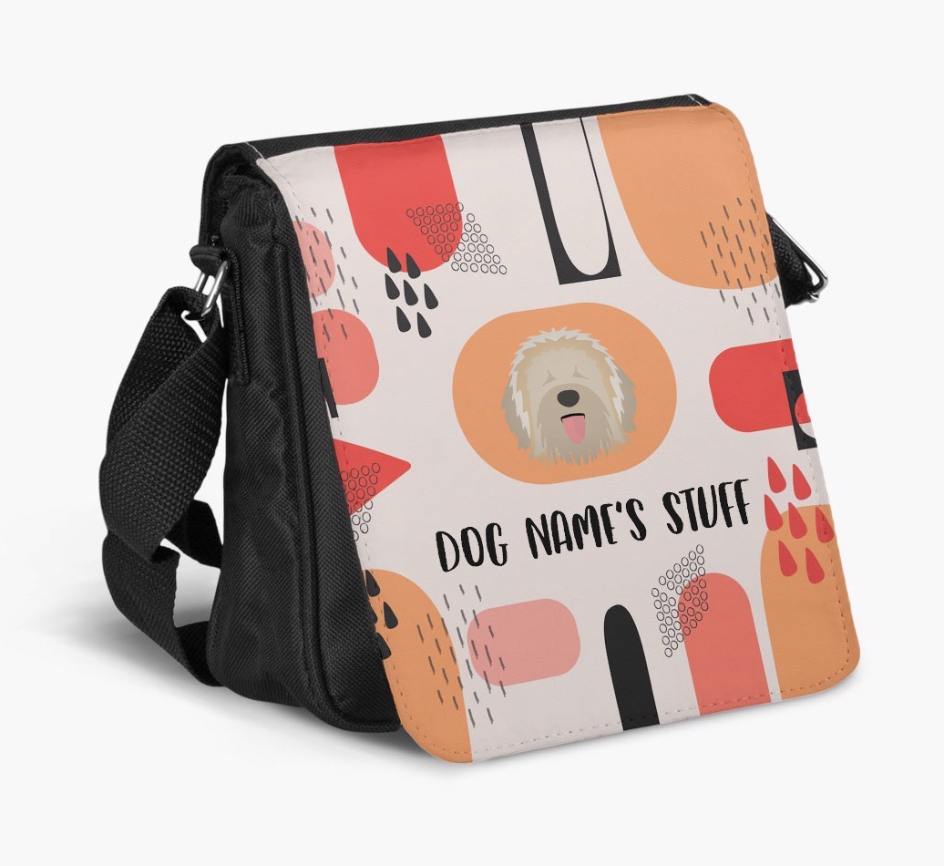 Personalised Shoulder Bag with Abstract Pattern and {breedFullName} Icon