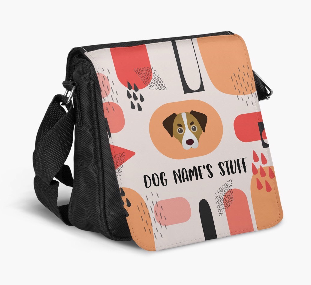 Personalised Shoulder Bag with Abstract Pattern and {breedFullName} Icon