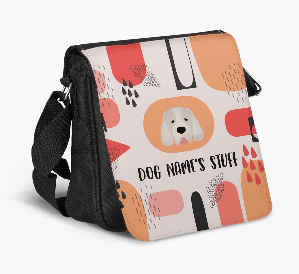 Personalised Shoulder Bag with Abstract Pattern and {breedFullName} Icon