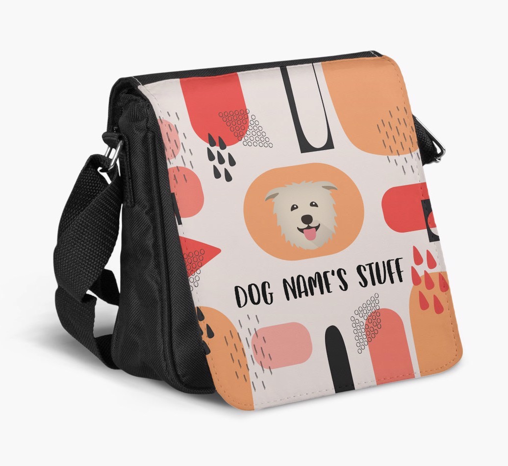 Personalised Shoulder Bag with Abstract Pattern and {breedFullName} Icon