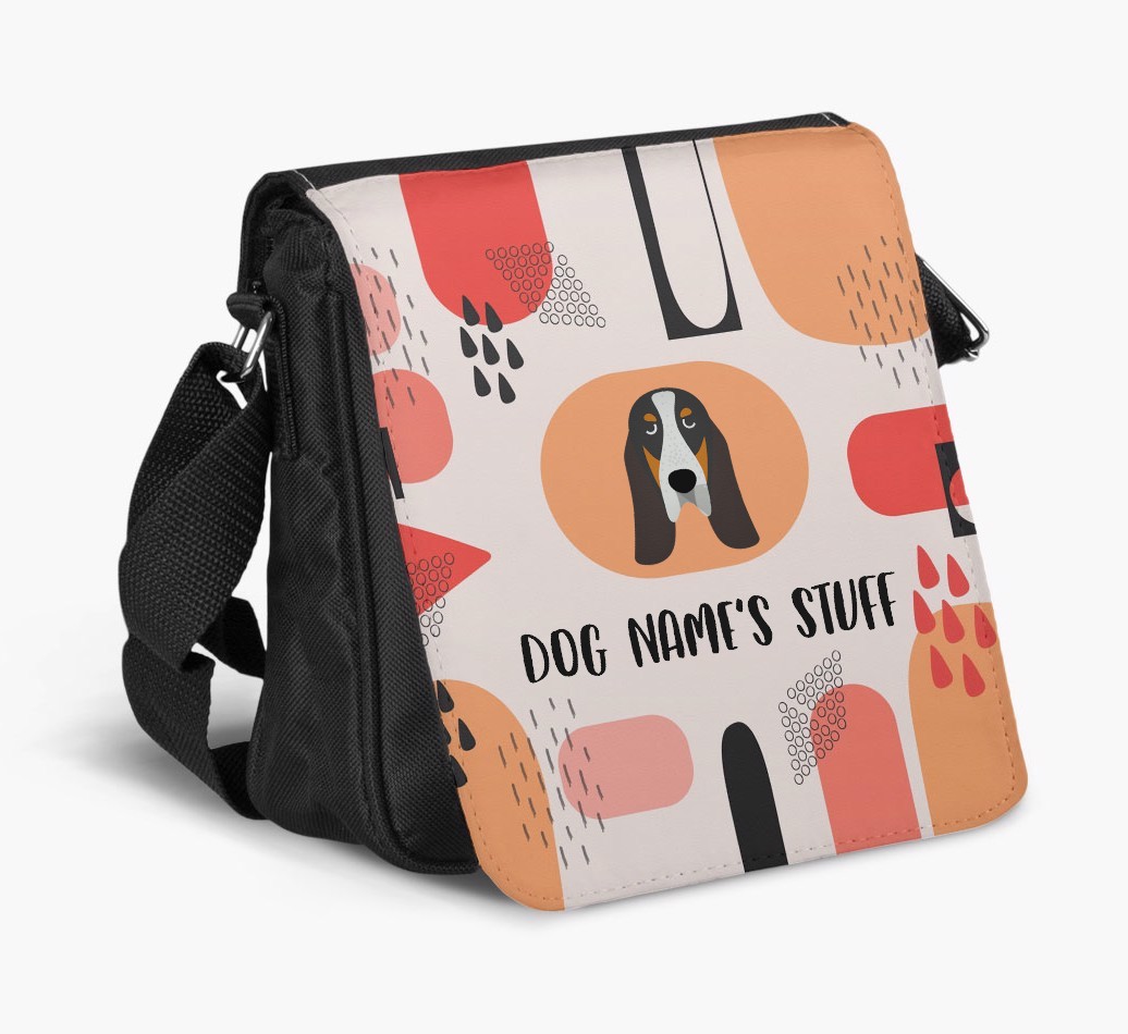 Personalised Shoulder Bag with Abstract Pattern and {breedFullName} Icon