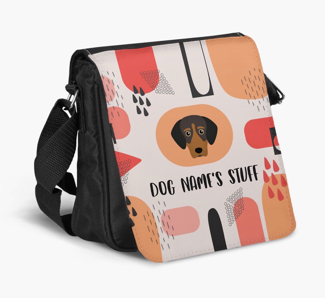 Personalised Shoulder Bag with Abstract Pattern and {breedFullName} Icon