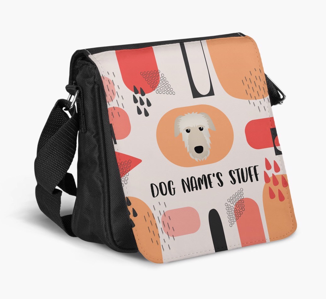 Personalised Shoulder Bag with Abstract Pattern and {breedFullName} Icon