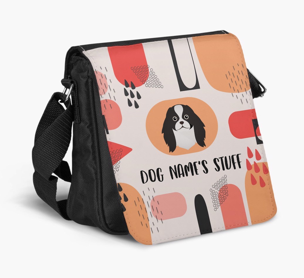 Personalised Shoulder Bag with Abstract Pattern and {breedFullName} Icon