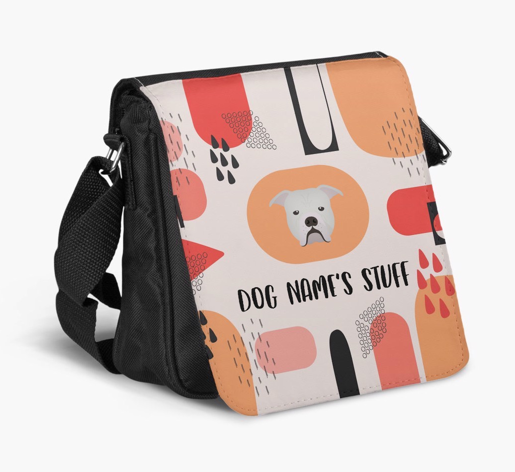 Personalised Shoulder Bag with Abstract Pattern and {breedFullName} Icon