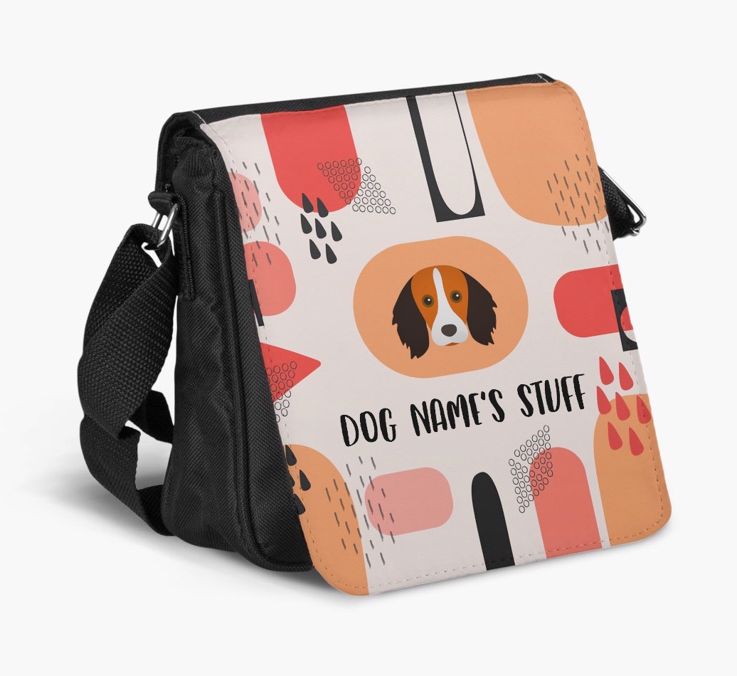 Personalised Shoulder Bag with Abstract Pattern and {breedFullName} Icon