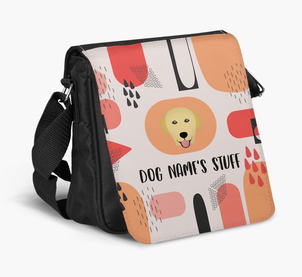 Personalised Shoulder Bag with Abstract Pattern and {breedFullName} Icon