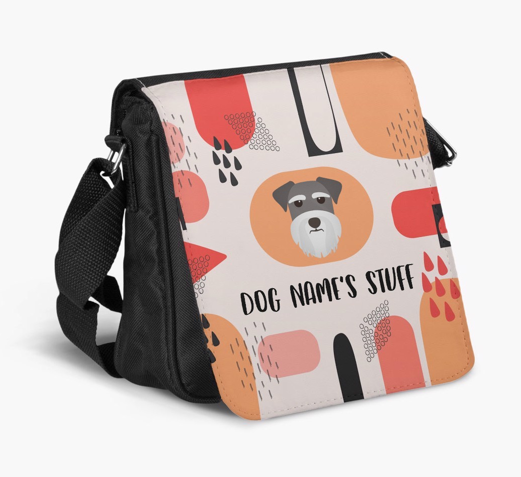 Personalised Shoulder Bag with Abstract Pattern and {breedFullName} Icon