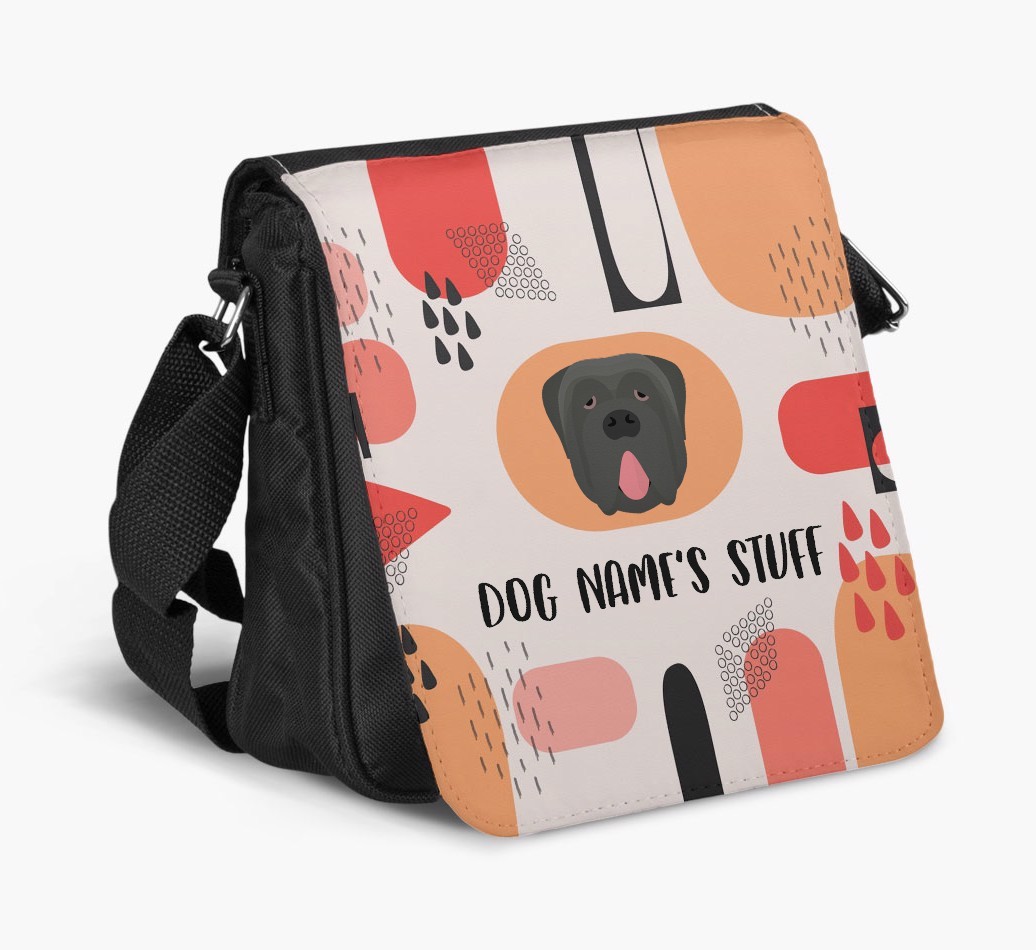Personalised Shoulder Bag with Abstract Pattern and {breedFullName} Icon