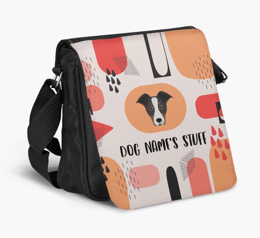 Personalised Shoulder Bag with Abstract Pattern and {breedFullName} Icon