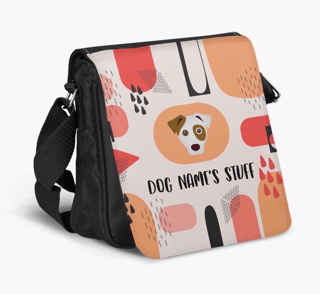 Personalised Shoulder Bag with Abstract Pattern and {breedFullName} Icon