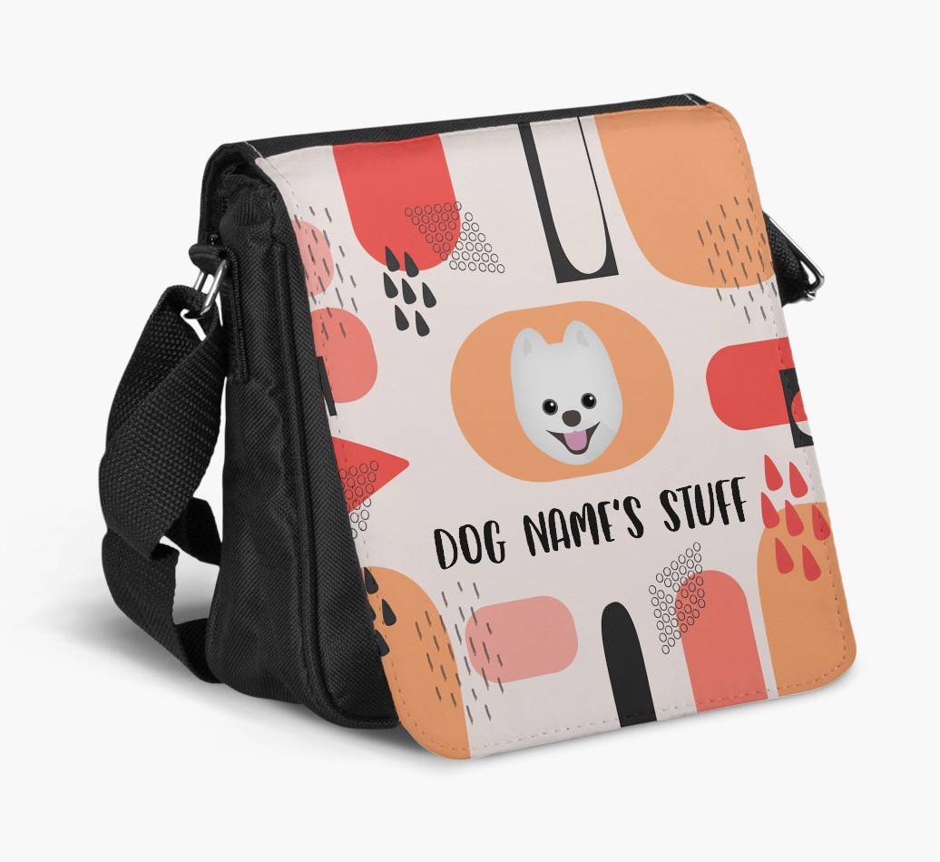 Personalised Shoulder Bag with Abstract Pattern and {breedFullName} Icon