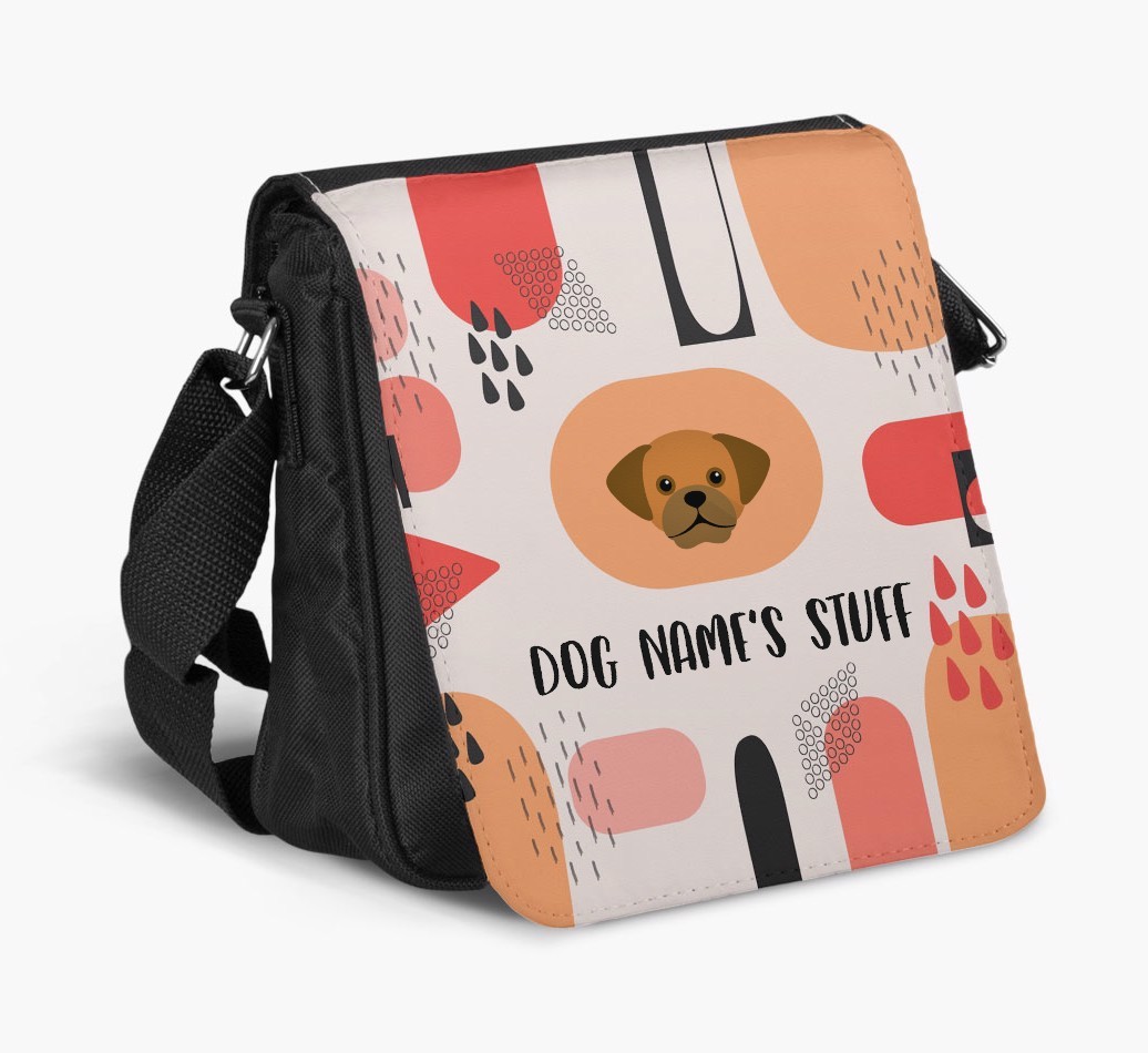 Personalised Shoulder Bag with Abstract Pattern and {breedFullName} Icon