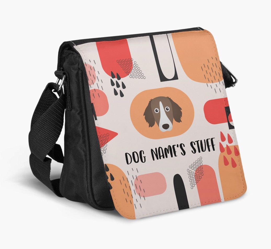 Personalised Shoulder Bag with Abstract Pattern and {breedFullName} Icon