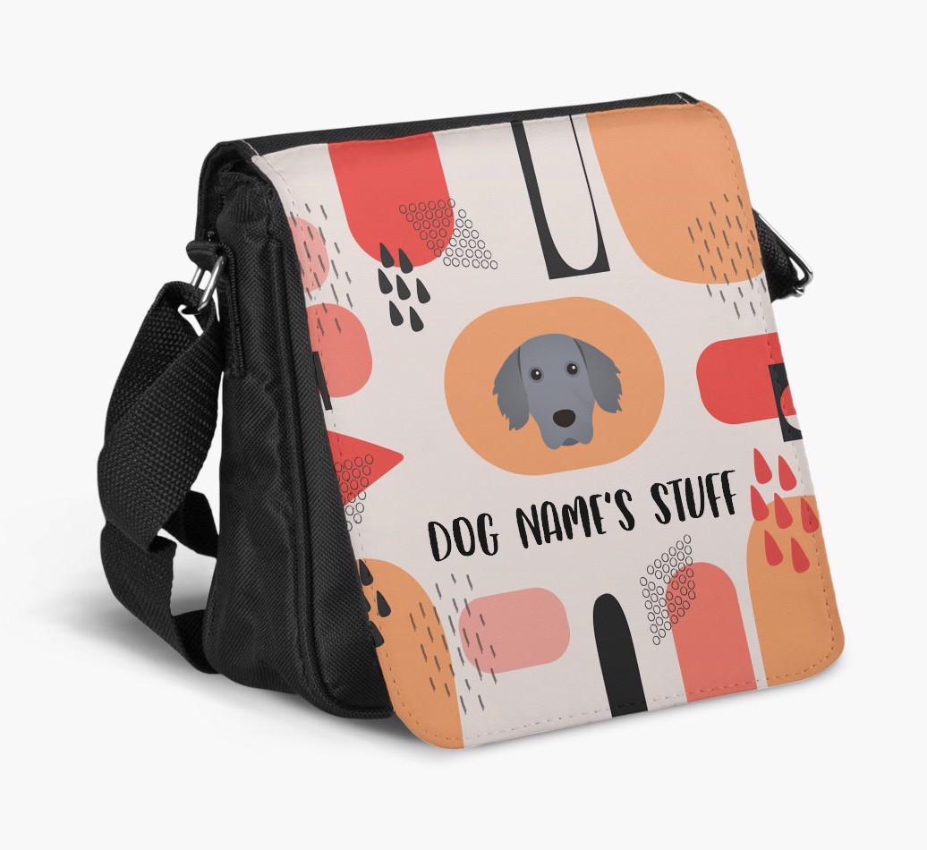 Personalised Shoulder Bag with Abstract Pattern and {breedFullName} Icon