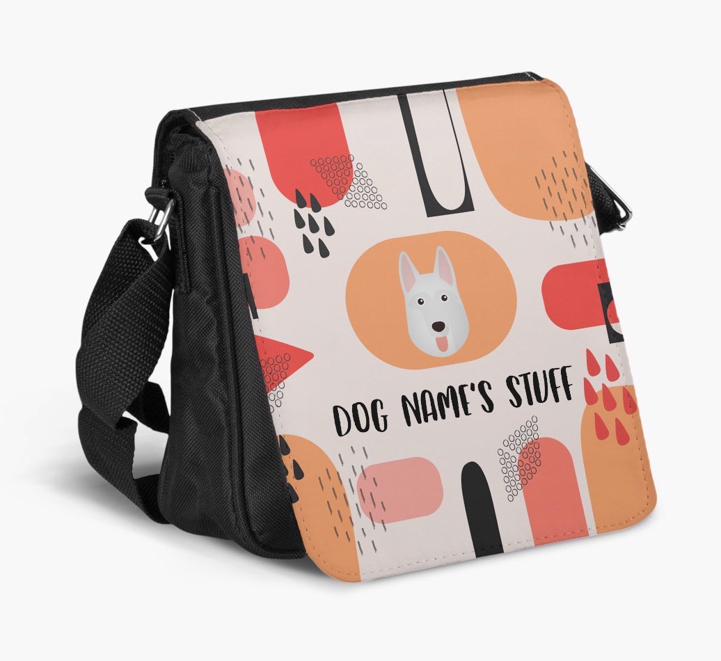 Personalised Shoulder Bag with Abstract Pattern and {breedFullName} Icon