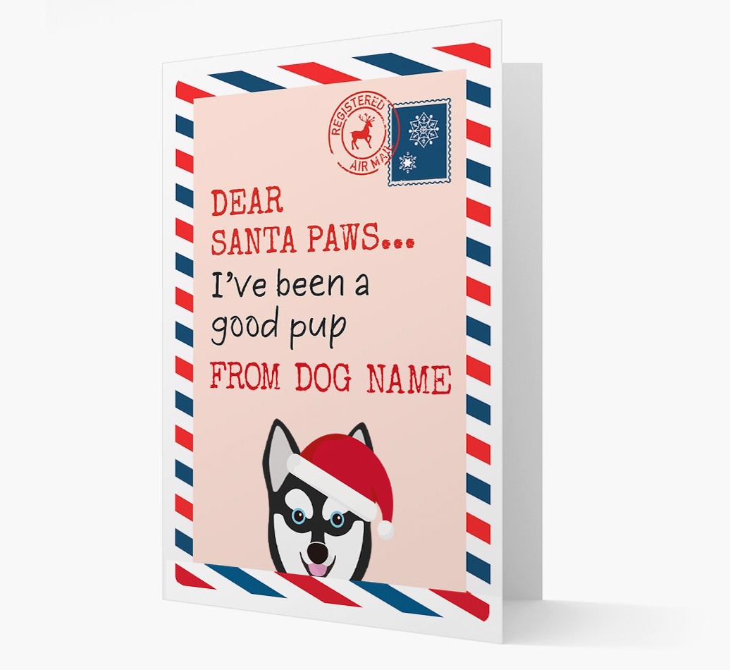 'Dear Santa' Card with your {breedFullName} Christmas Icon