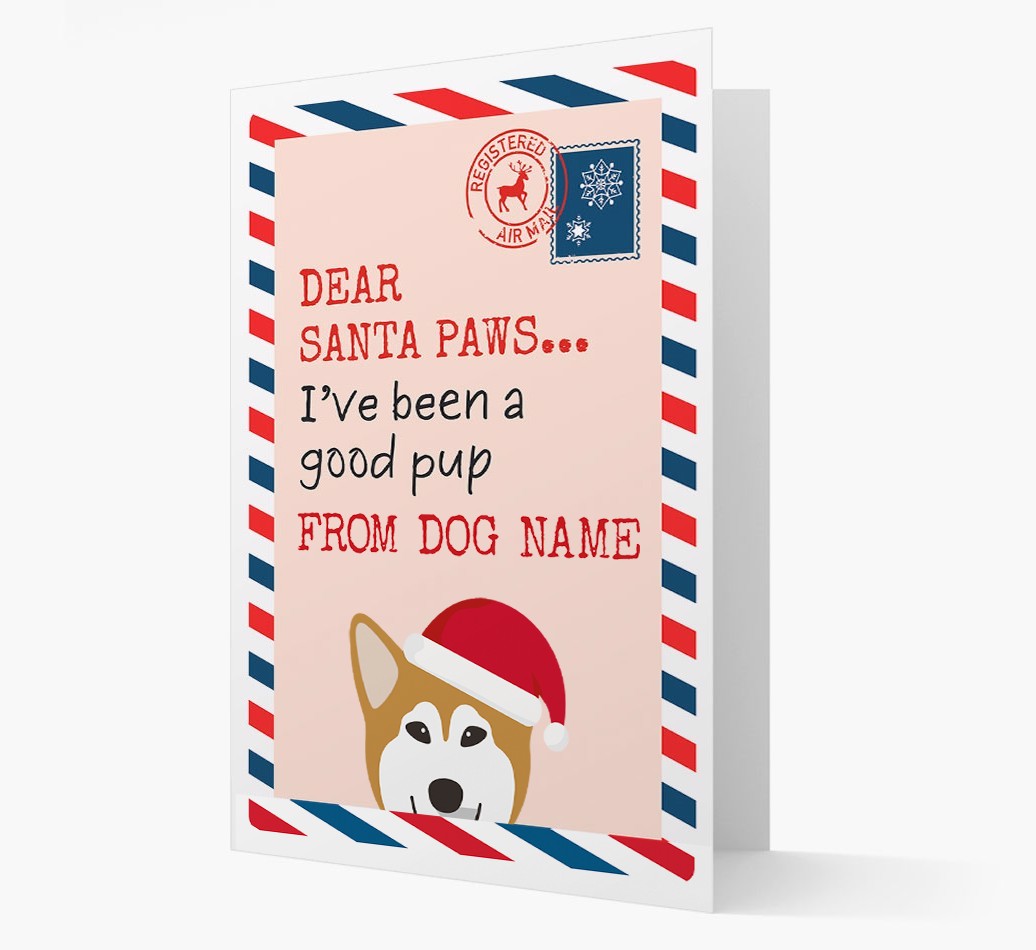 'Dear Santa' Card with your {breedFullName} Christmas Icon