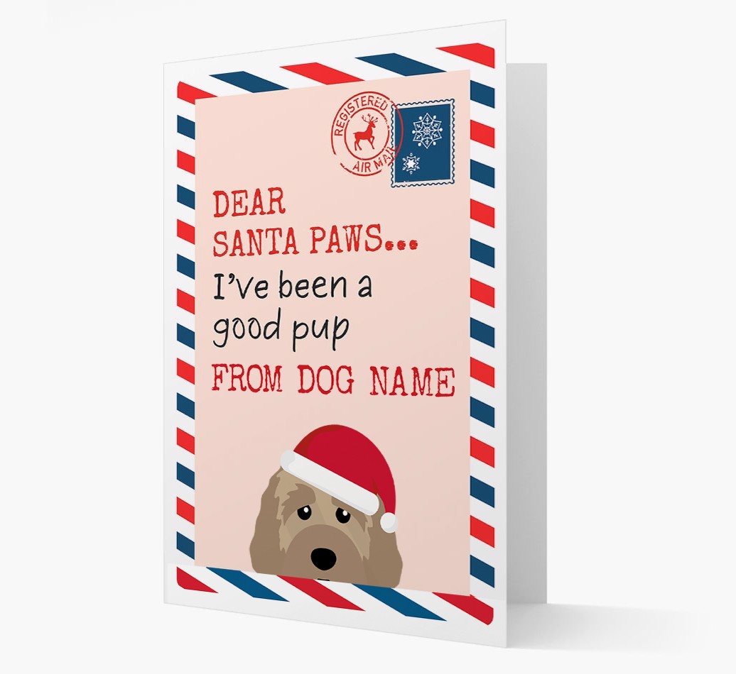 'Dear Santa' Card with your {breedFullName} Christmas Icon
