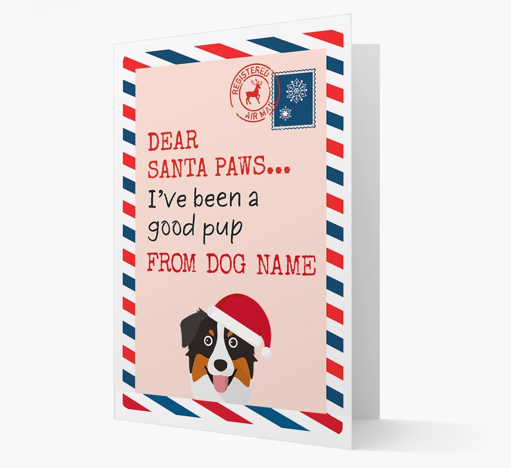 'Dear Santa' Card with your {breedFullName} Christmas Icon