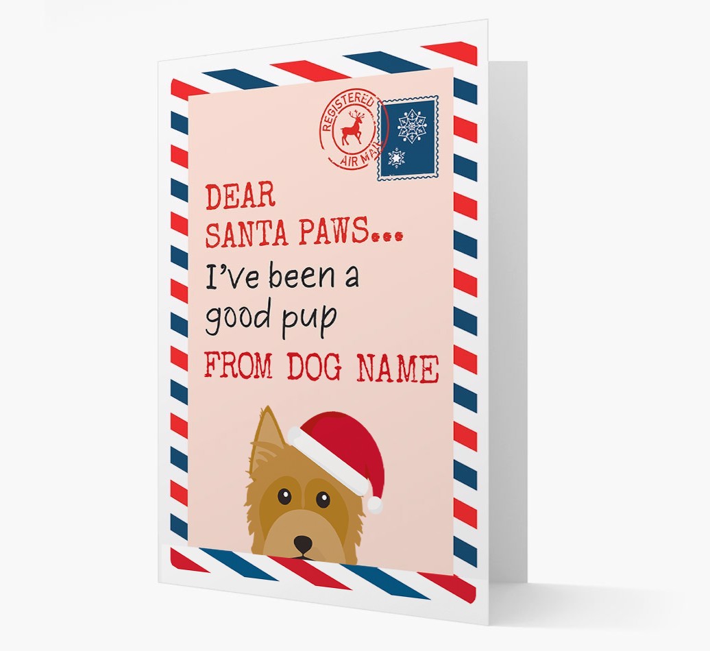 'Dear Santa' Card with your {breedFullName} Christmas Icon