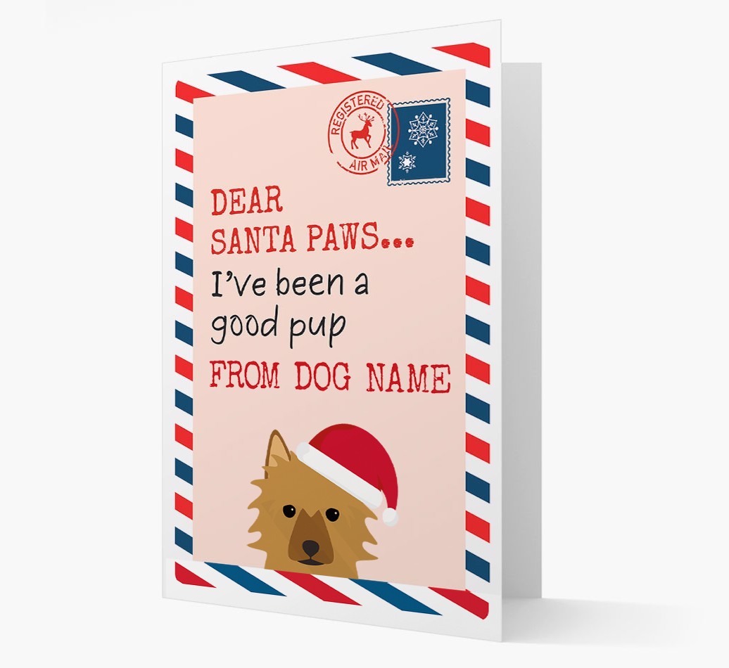 'Dear Santa' Card with your {breedFullName} Christmas Icon