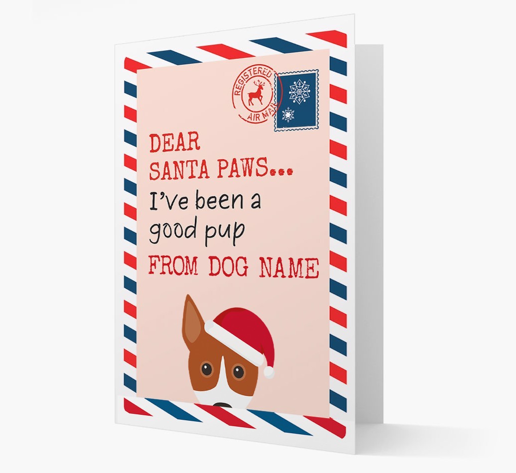 'Dear Santa' Card with your {breedFullName} Christmas Icon