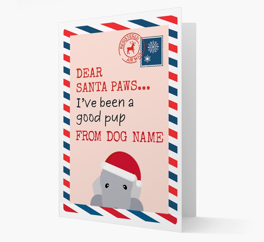 'Dear Santa' Card with your {breedFullName} Christmas Icon