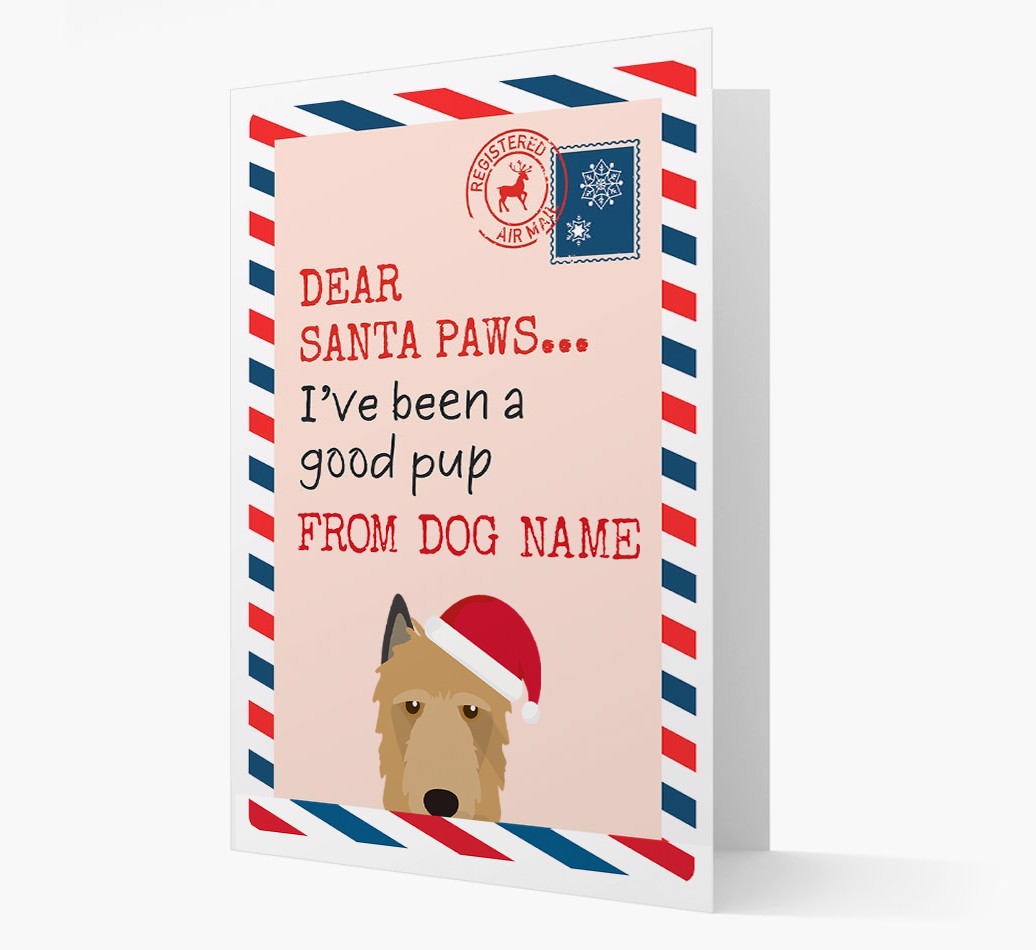 'Dear Santa' Card with your {breedFullName} Christmas Icon