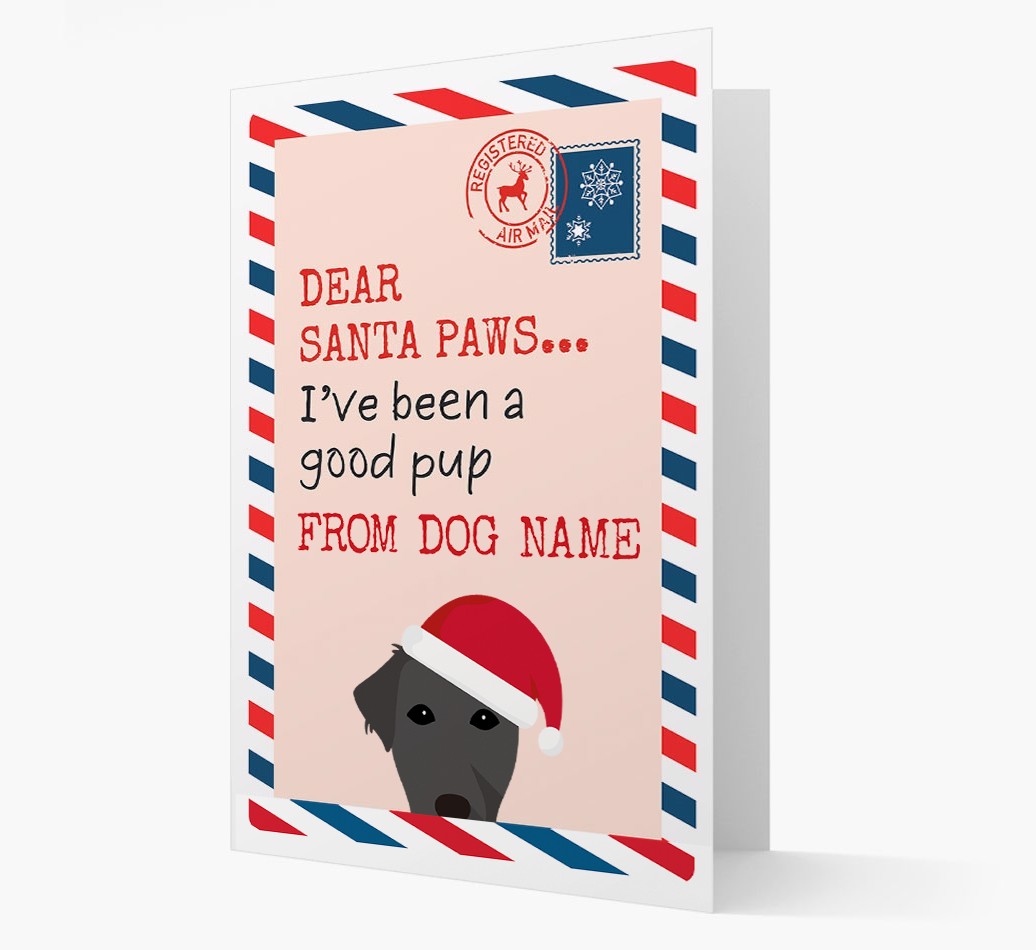'Dear Santa' Card with your {breedFullName} Christmas Icon