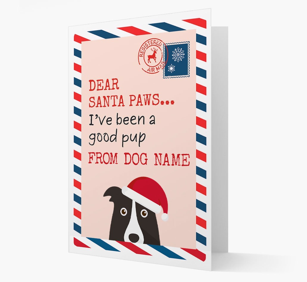 'Dear Santa' Card with your {breedFullName} Christmas Icon