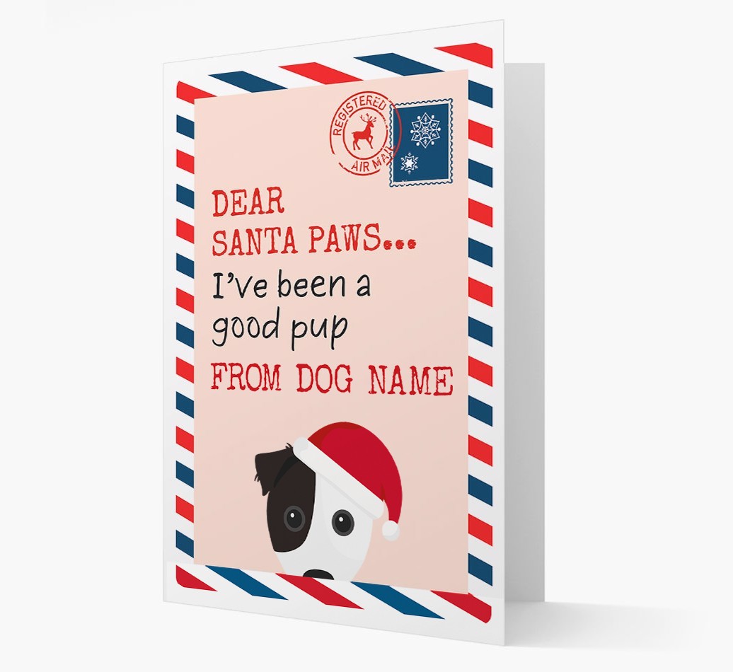 'Dear Santa' Card with your {breedFullName} Christmas Icon