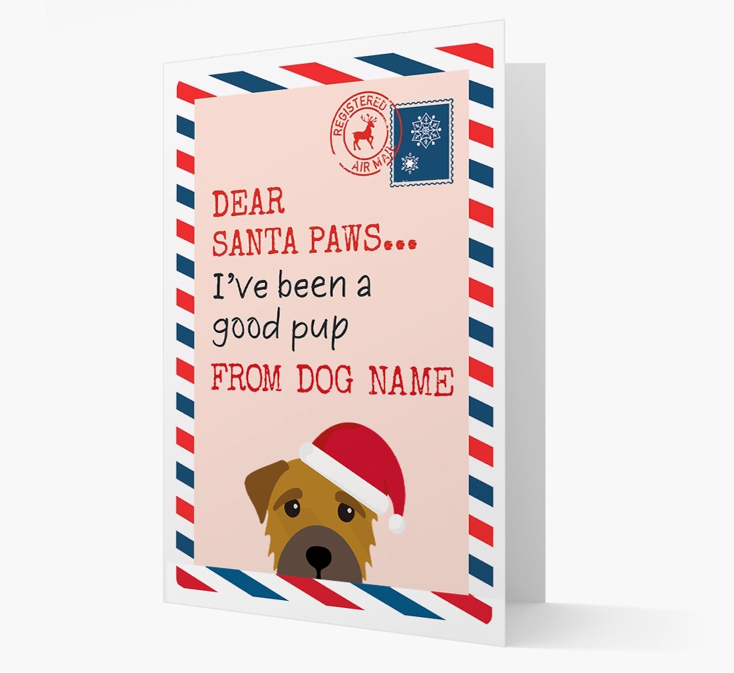 'Dear Santa' Card with your {breedFullName} Christmas Icon