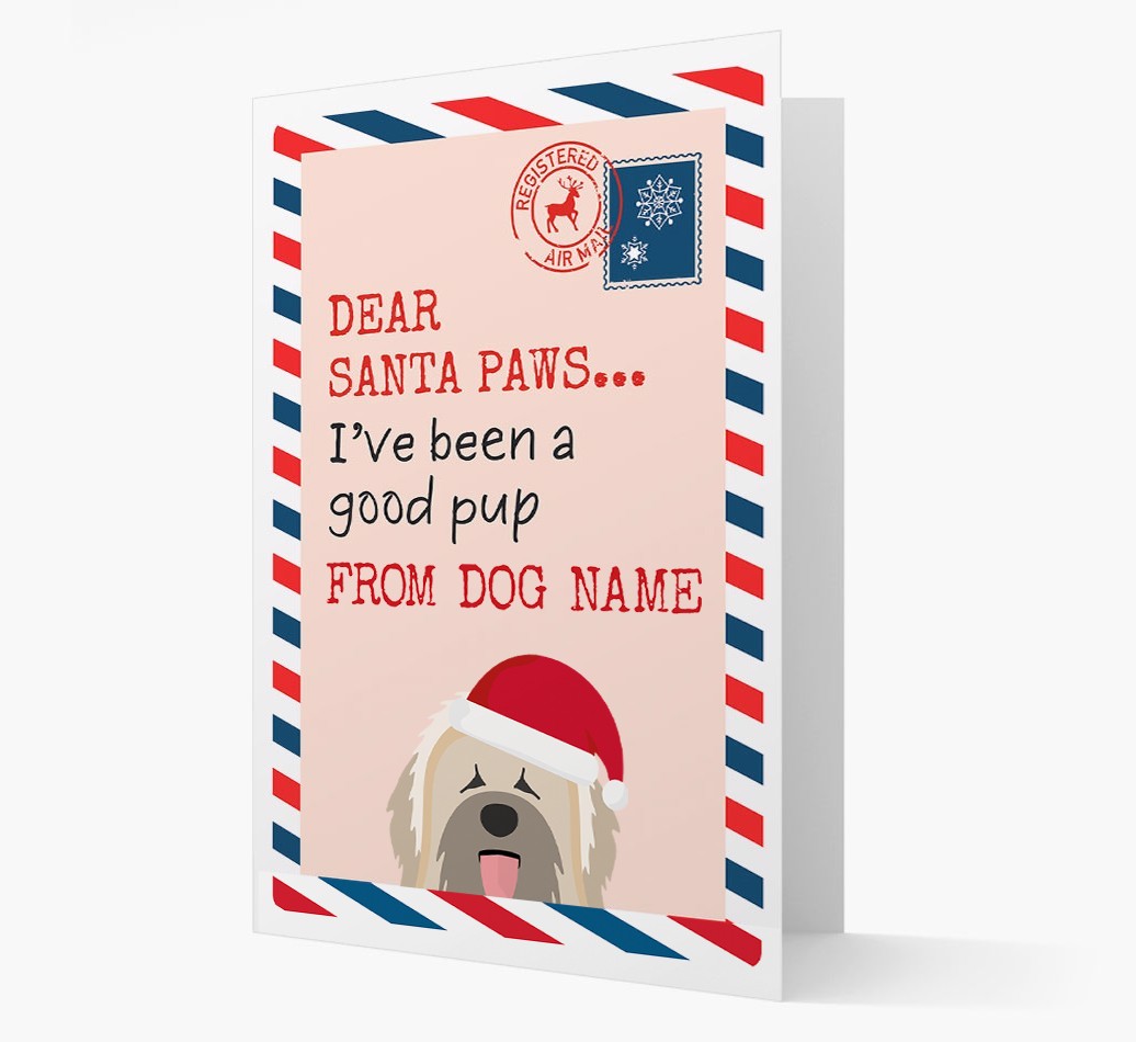 'Dear Santa' Card with your {breedFullName} Christmas Icon