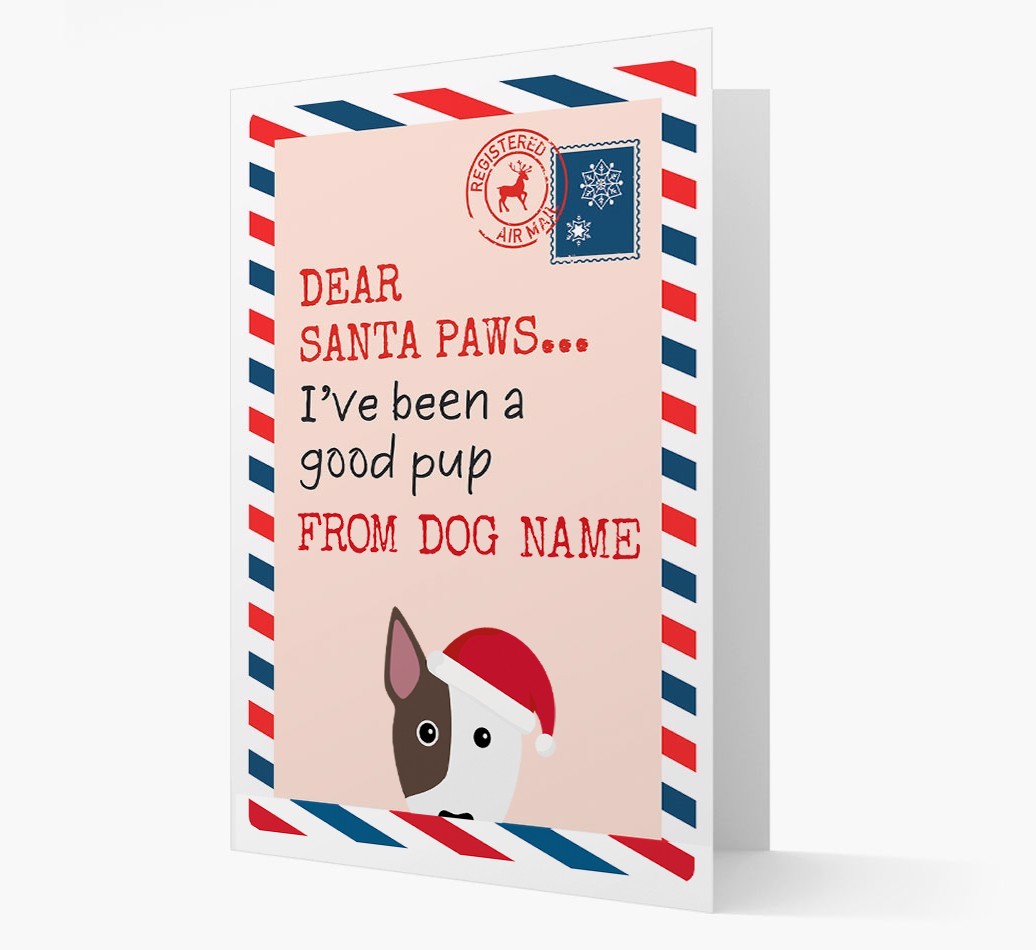 'Dear Santa' Card with your {breedFullName} Christmas Icon