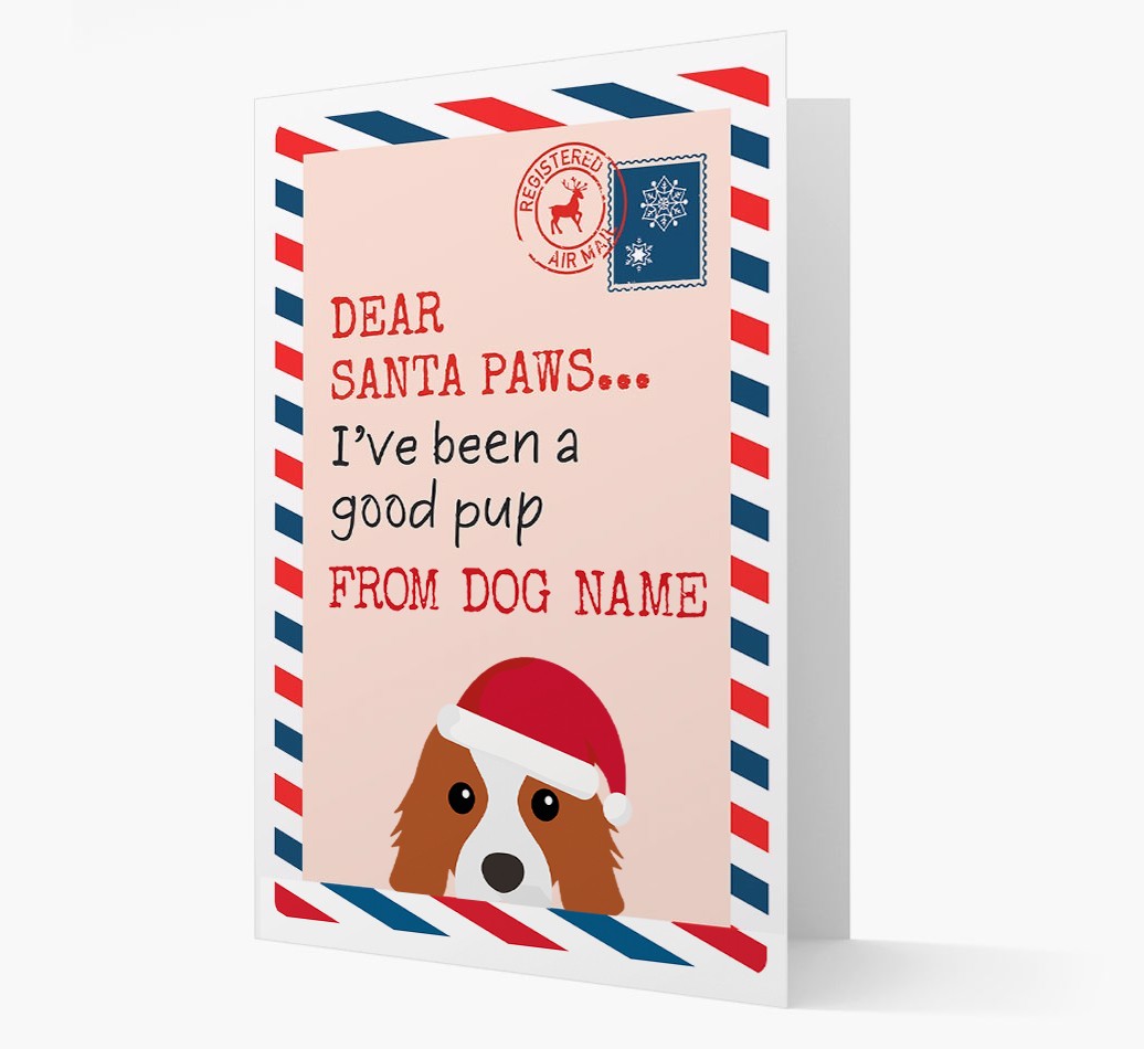 'Dear Santa' Card with your {breedFullName} Christmas Icon