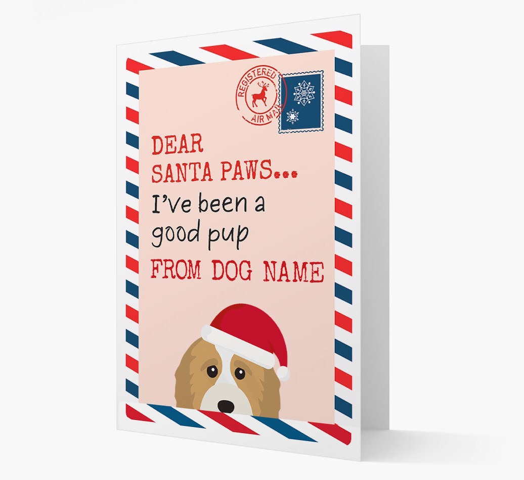 'Dear Santa' Card with your {breedFullName} Christmas Icon