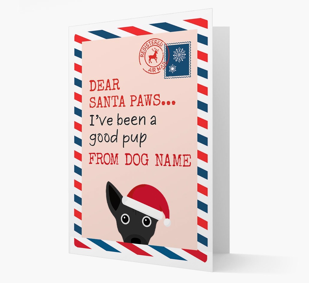 'Dear Santa' Card with your {breedFullName} Christmas Icon