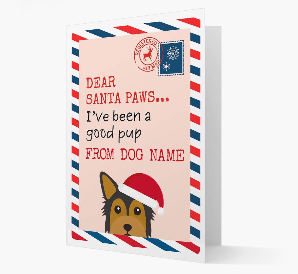 'Dear Santa' Card with your {breedFullName} Christmas Icon