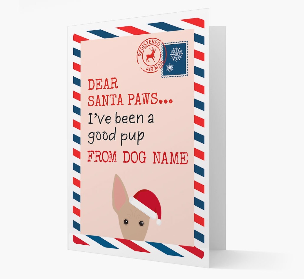 'Dear Santa' Card with your {breedFullName} Christmas Icon