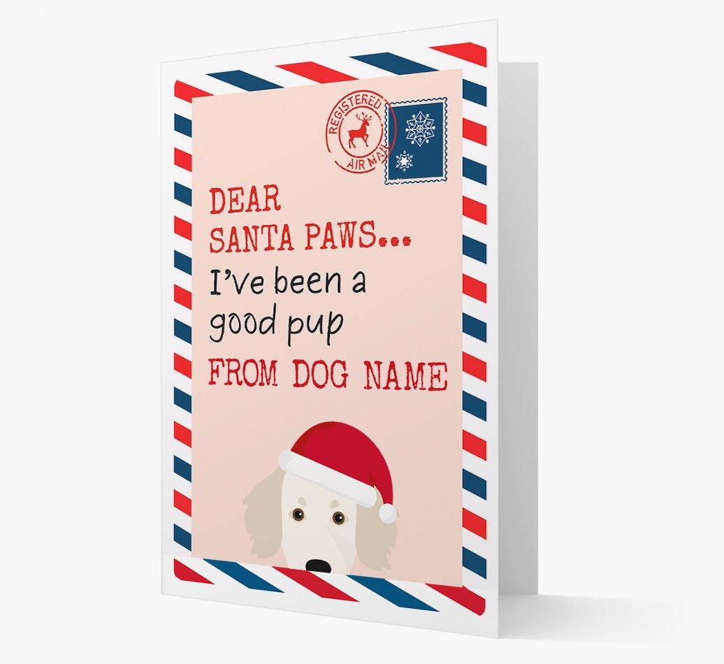 'Dear Santa' Card with your {breedFullName} Christmas Icon