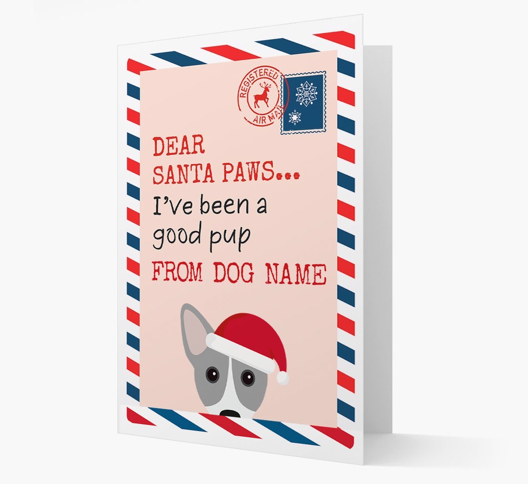 'Dear Santa' Card with your {breedFullName} Christmas Icon