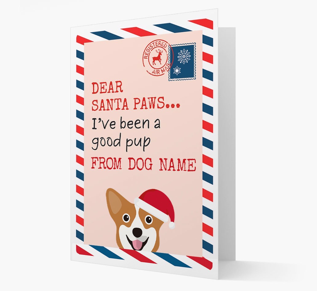 'Dear Santa' Card with your {breedFullName} Christmas Icon