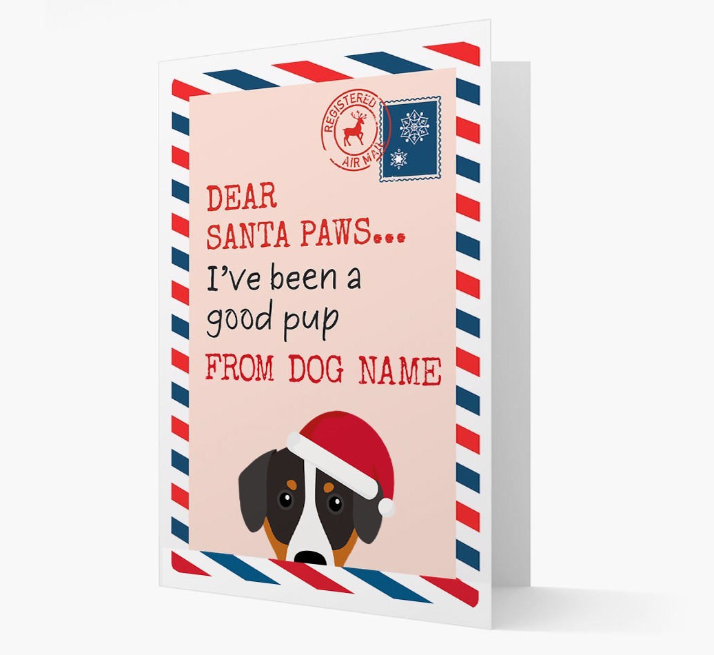 'Dear Santa' Card with your {breedFullName} Christmas Icon