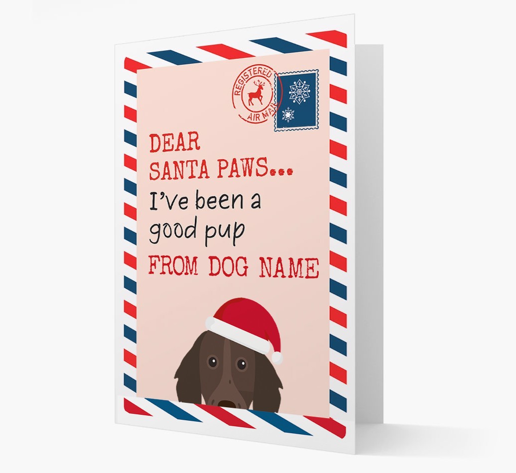 'Dear Santa' Card with your {breedFullName} Christmas Icon