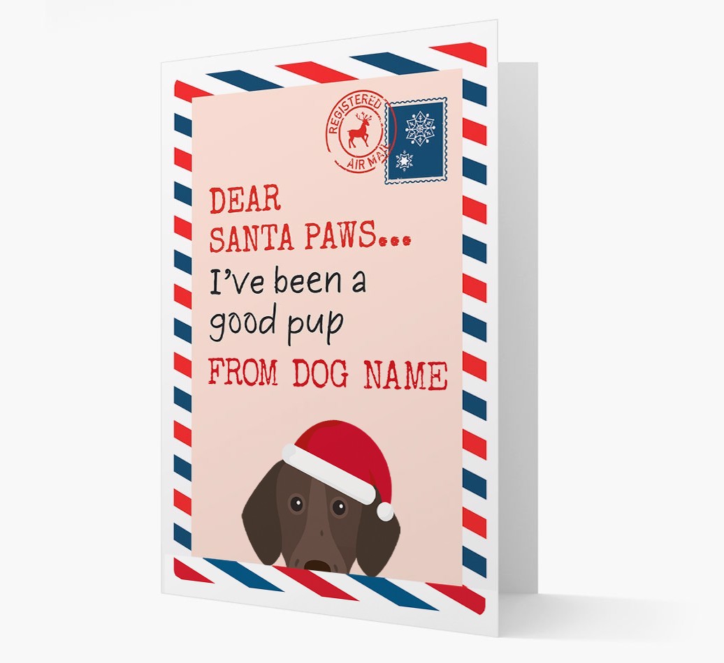 'Dear Santa' Card with your {breedFullName} Christmas Icon