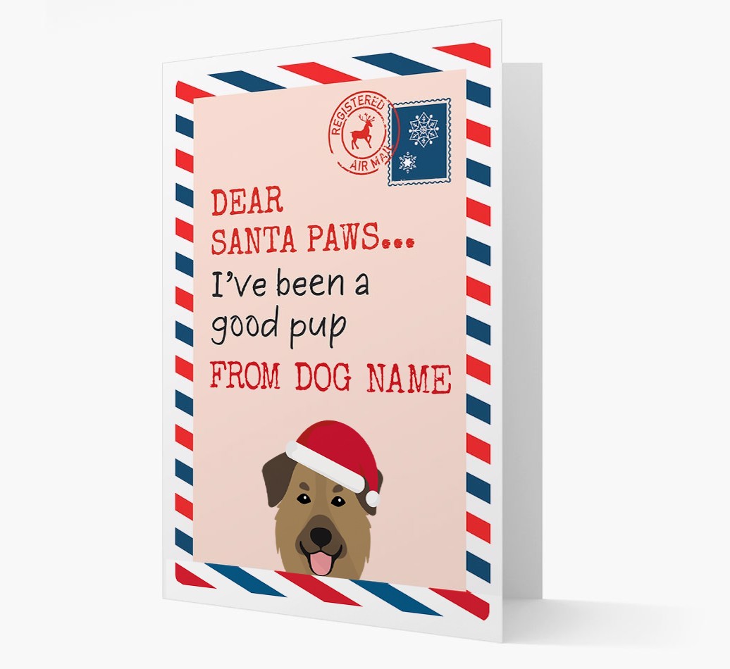 'Dear Santa' Card with your {breedFullName} Christmas Icon