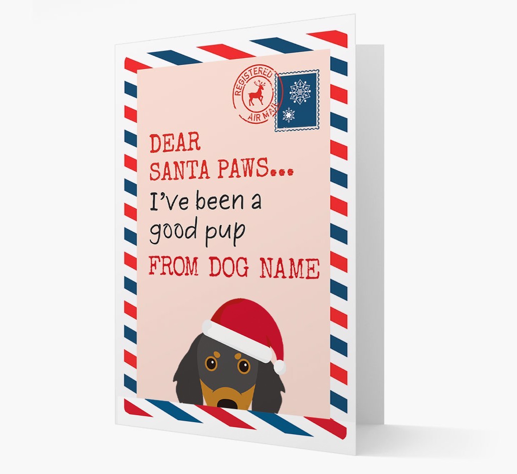 'Dear Santa' Card with your {breedFullName} Christmas Icon