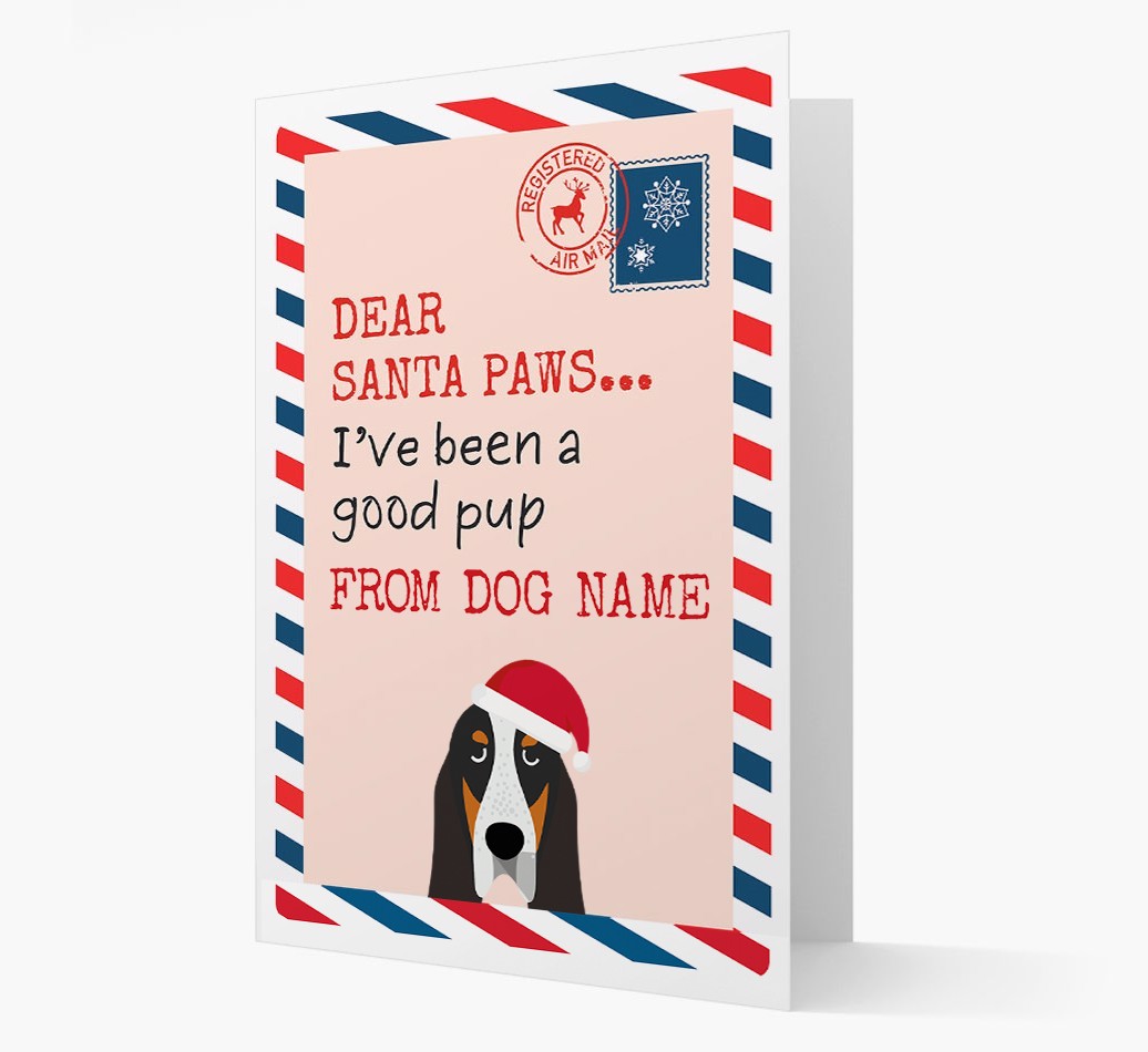 'Dear Santa' Card with your {breedFullName} Christmas Icon