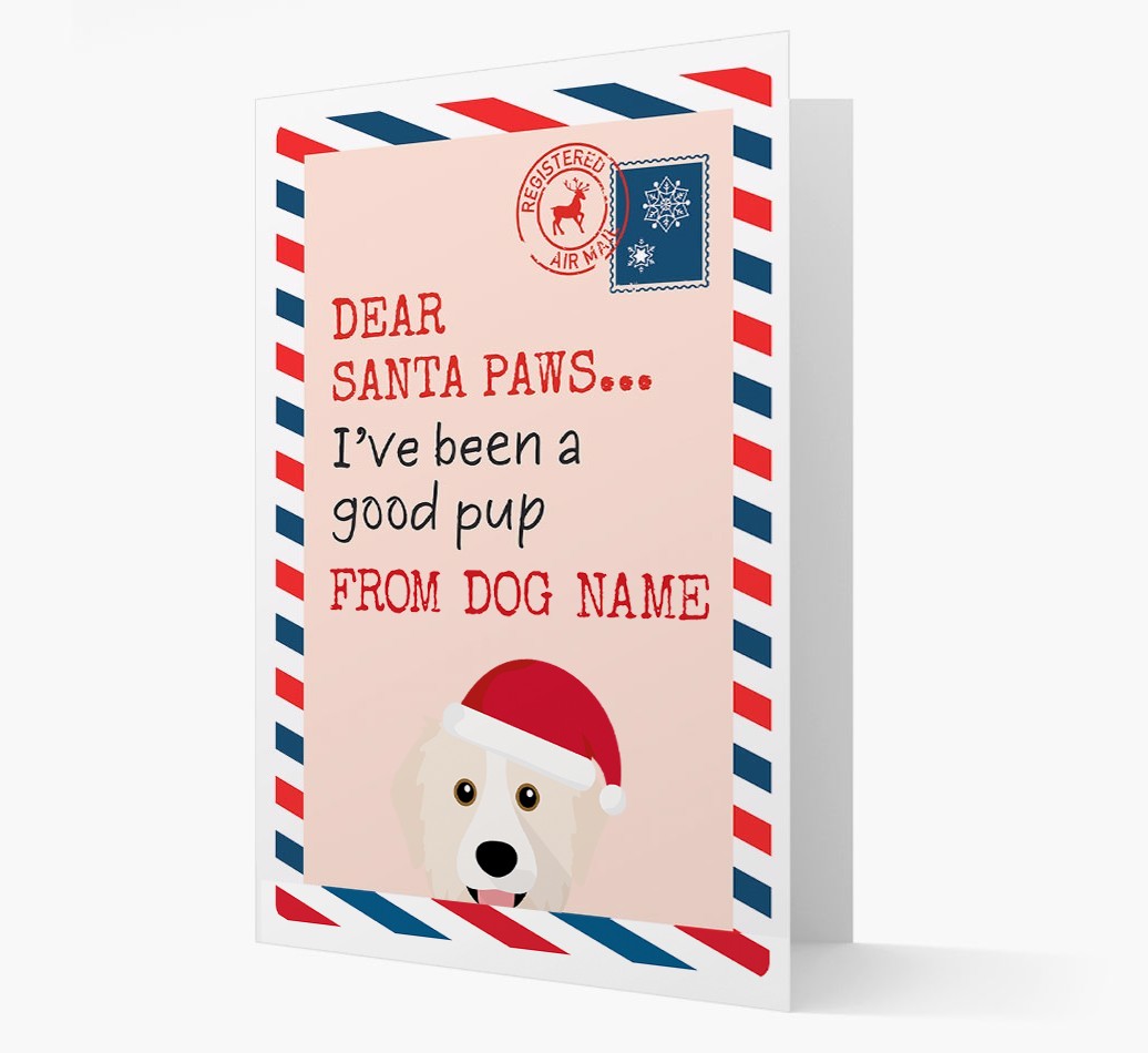 'Dear Santa' Card with your {breedFullName} Christmas Icon